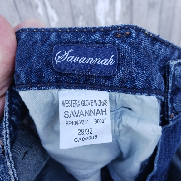 Bootheel Trading Co.  Savannah Embroidered Western Bootcut Denim Jeans Sz 29/32 - Picture 8 of 8